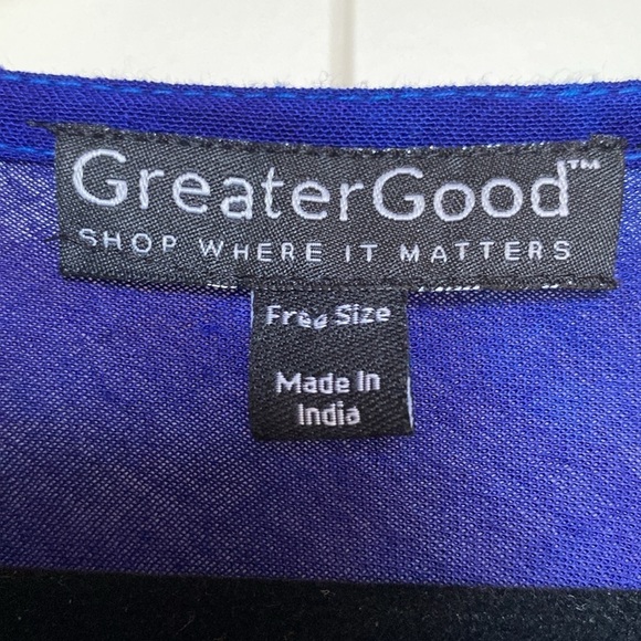 Greater Good Patriotic Tunic Women’s OS embroidery Stars Americana Boho festival - Picture 6 of 8